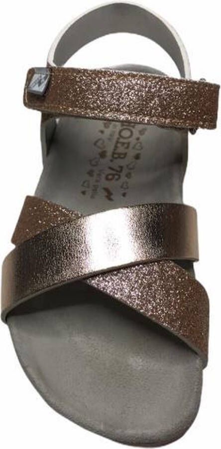 SHO.E.B.76 meisje glitter sandalen 0602 AE4 rosegoud