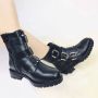 Shoekueen Dames Laarzen Gespen Rits - Thumbnail 2