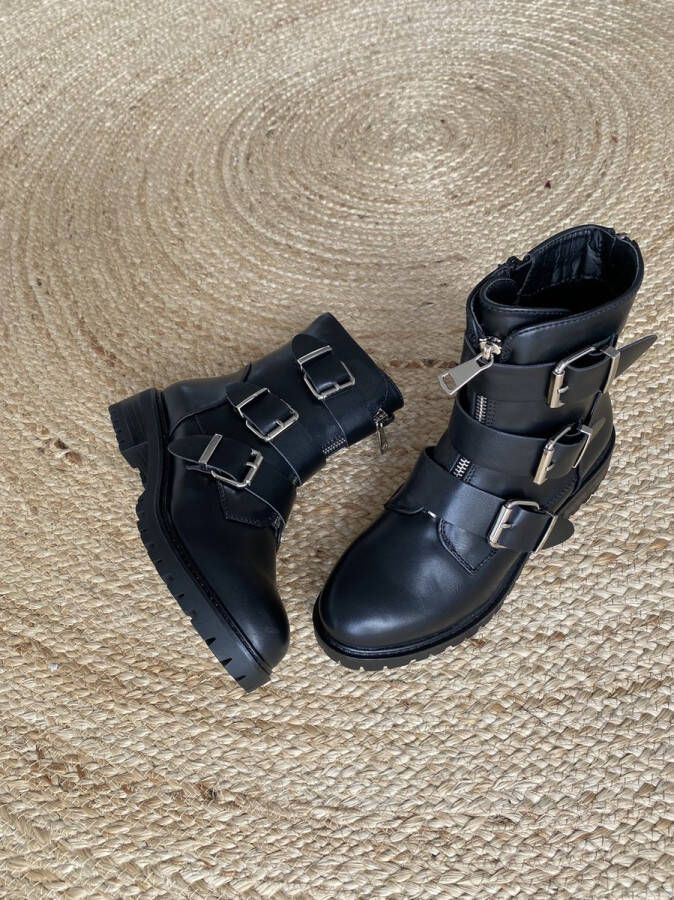 Shoekueen Dames Laarzen Gespen Rits - Foto 5