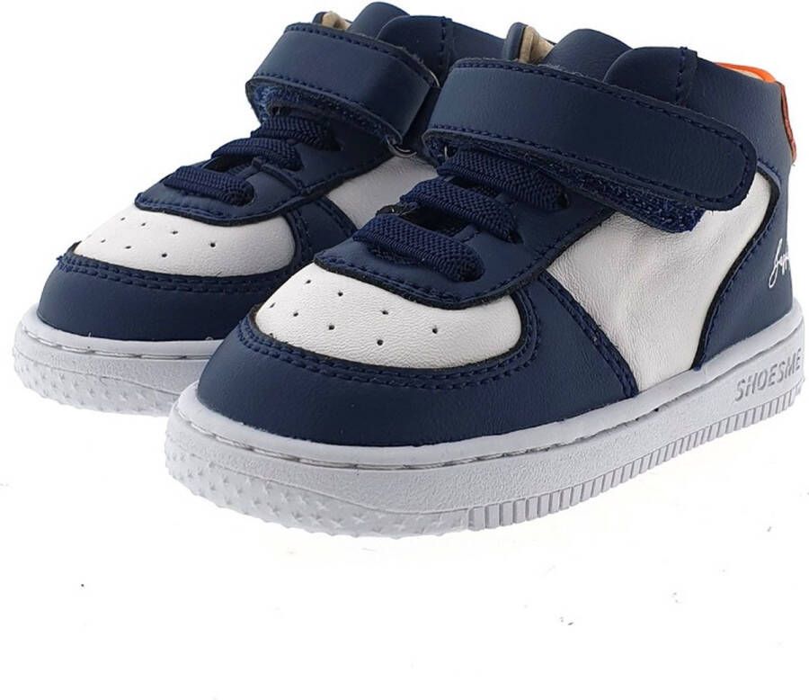 Shoesme Baby Babysneakers Jongens Blue White Orange Leer - Foto 11