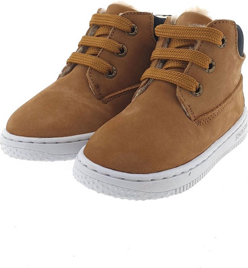 Shoesme Baby Babysneakers Jongens Brown Leer