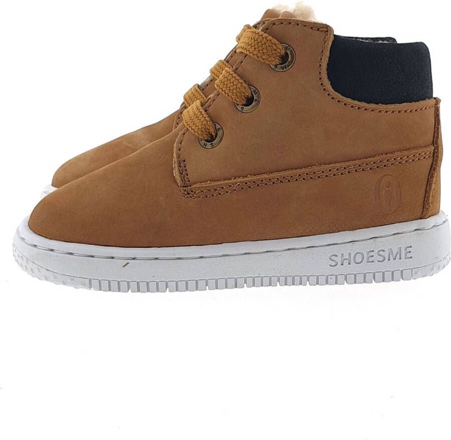 Shoesme Baby Babysneakers Jongens Brown Leer