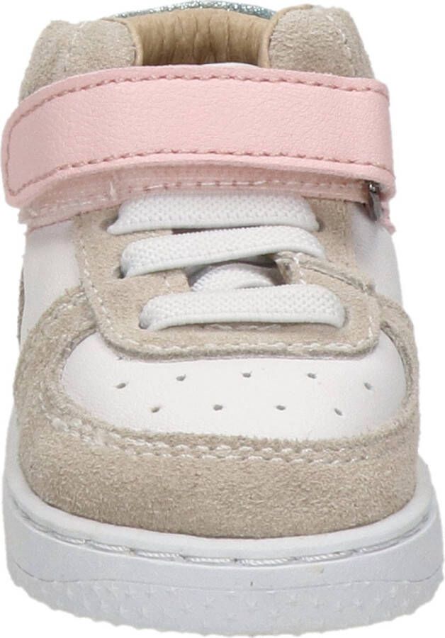 Shoesme Baby Babysneakers Meisjes Beige White Pink Leer - Foto 9