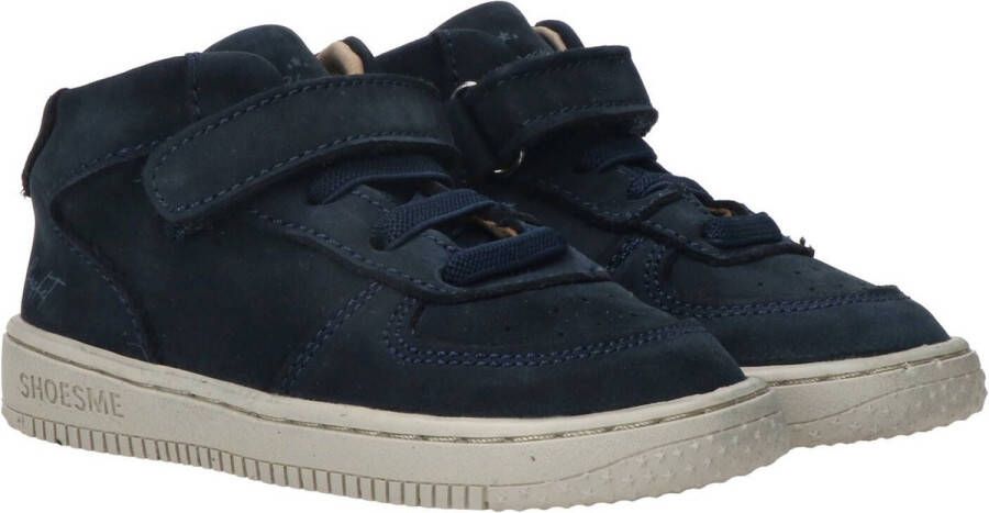 Shoesme Baby Babysneakers Meisjes jongens Dark Blue Leer