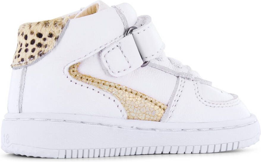 Shoesme Baby Babysneakers white gold Leer - Foto 5