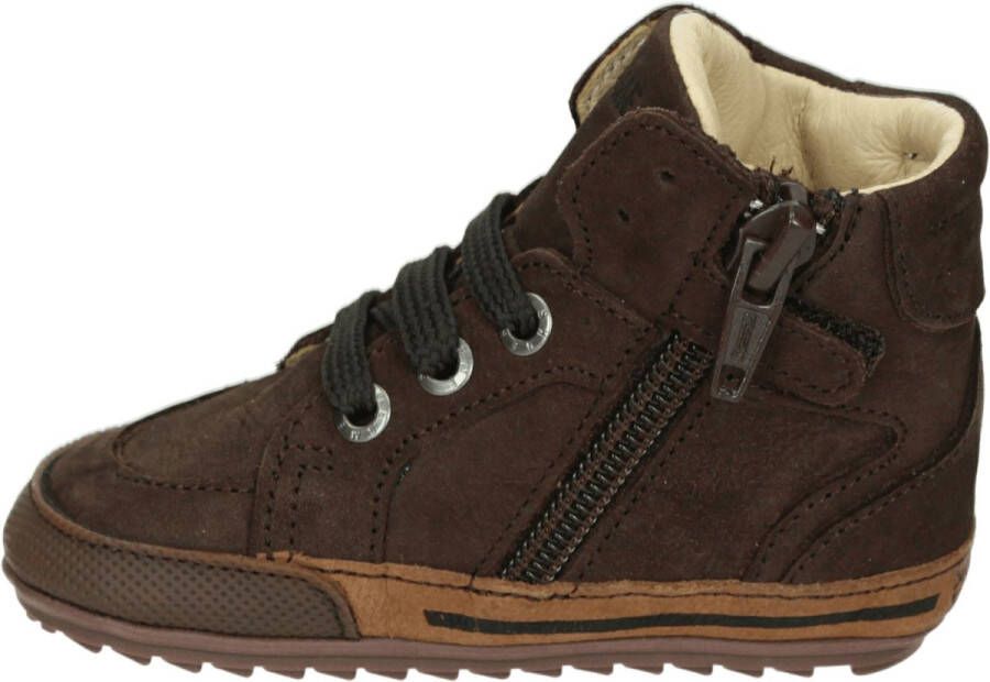 Shoesme Baby Eerste stapschoenen Jongens Dark Brown Leer