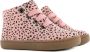 Shoesme Flex nubuck veterboots met allover print roze All over print 20 - Thumbnail 8
