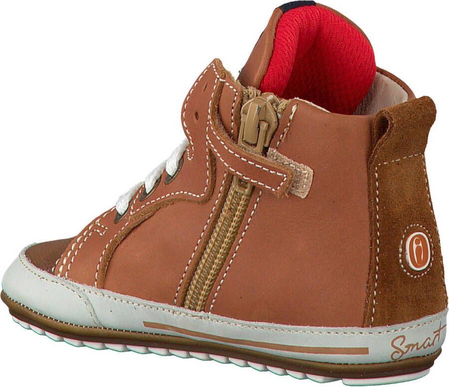 Shoesme Baby Veterschoenen Jongens Cognac Leer