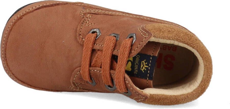 Shoesme Baby Veterschoenen Meisjes jongens Cognac Leer