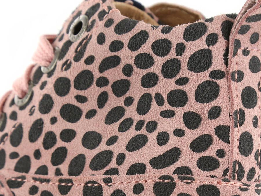 Shoesme Baby Veterschoenen Meisjes jongens PINK ANIMAL PRINT Leer