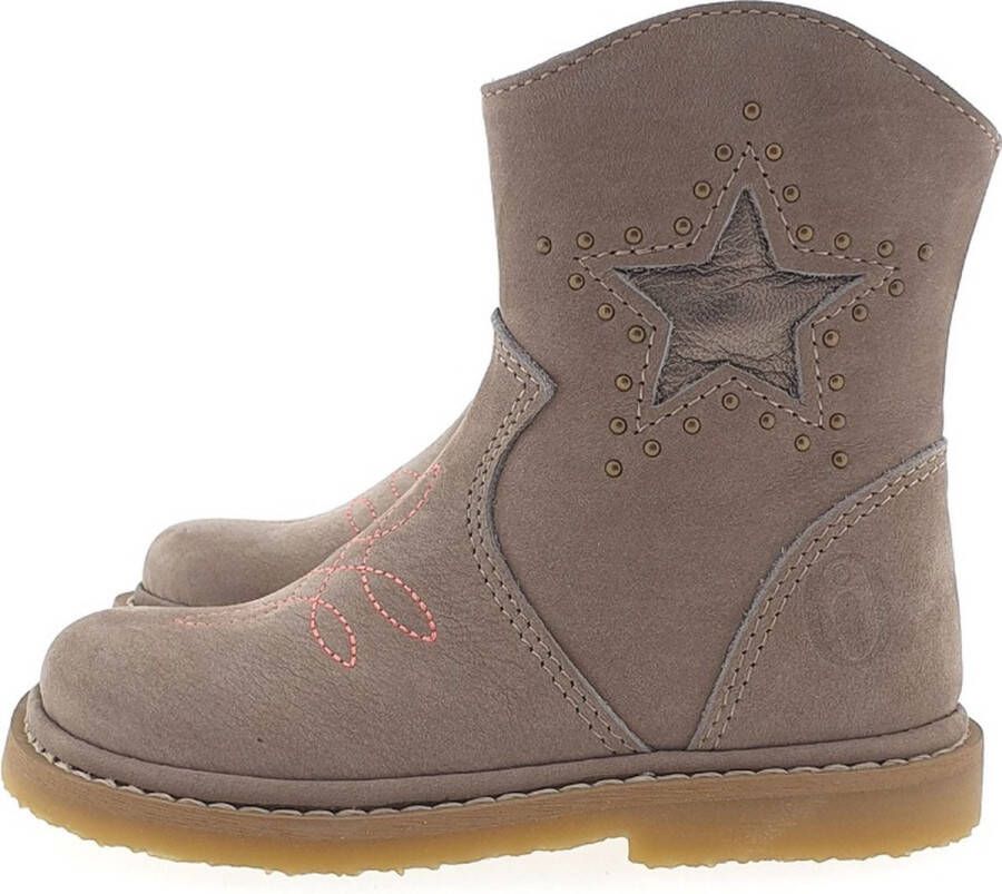 Shoesme babycrepe BC22W062-B Taupe met ster - Foto 3