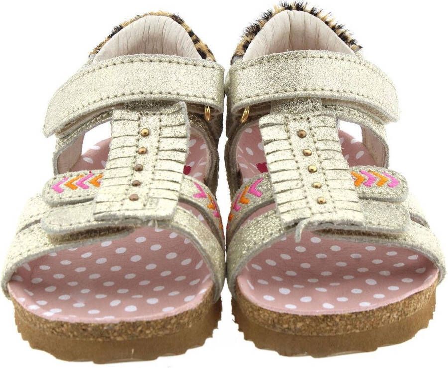 Shoesme BI21S092-A leren sandalen cognac Bruin Meisjes Leer Hartjes 28 - Foto 13