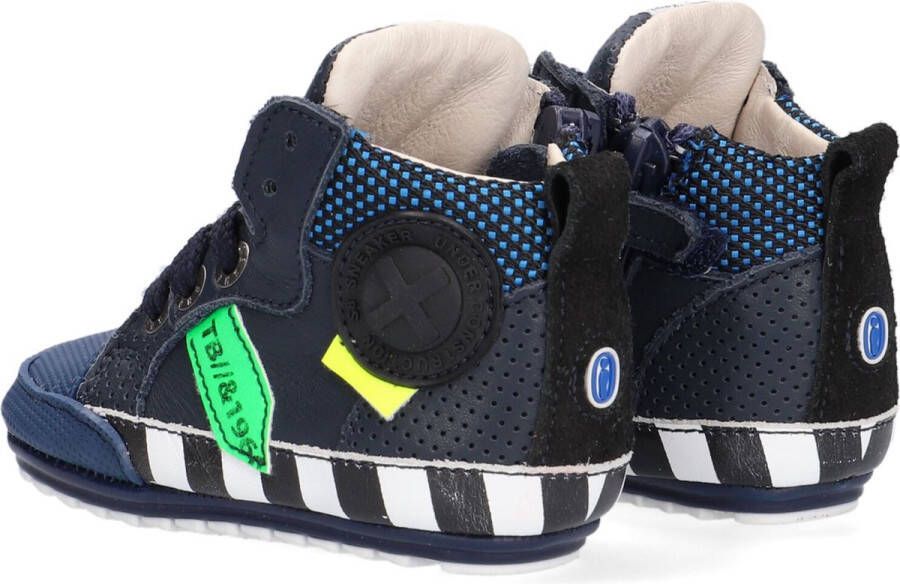 Shoesme Bp21w109 Babyschoenen Babyslofjes Jongens Blauw