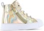 Shoesme SH24S007 Shiny Gold Sneakers hoge-sneakers - Thumbnail 5