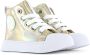 Shoesme SH24S007 Shiny Gold Sneakers hoge-sneakers - Thumbnail 7