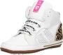 Shoesme BP21S002-B leren babyschoenen met panterprint wit - Thumbnail 8