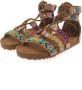 Shoesme leren sandalen met kraaltjes beige Meisjes Leer All over print 24 - Thumbnail 4