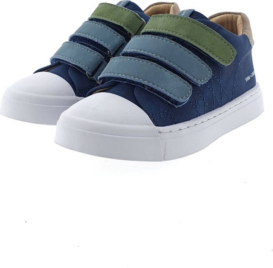 Shoesme Klittenbandschoenen Jongens Dark Blue Leer