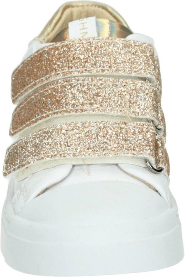Shoesme Klittenbandschoenen Meisjes white gold Leer