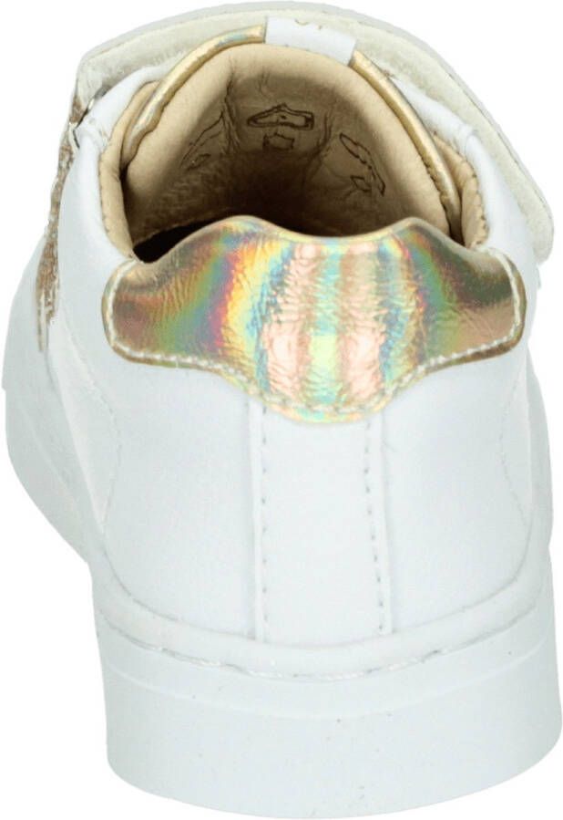Shoesme leren sneakers wit goud met glitters Meisjes Leer Meerkleurig 30 - Foto 8