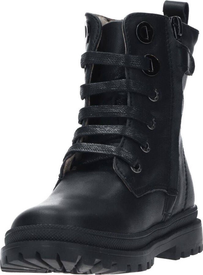 Shoesme Nt21w005 Veterboots Laarzen Met Veters Meisjes Zwart