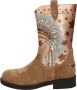 Shoesme Nw22w006 Cowboylaarzen Western Laarzen Meisjes Cognac - Thumbnail 6