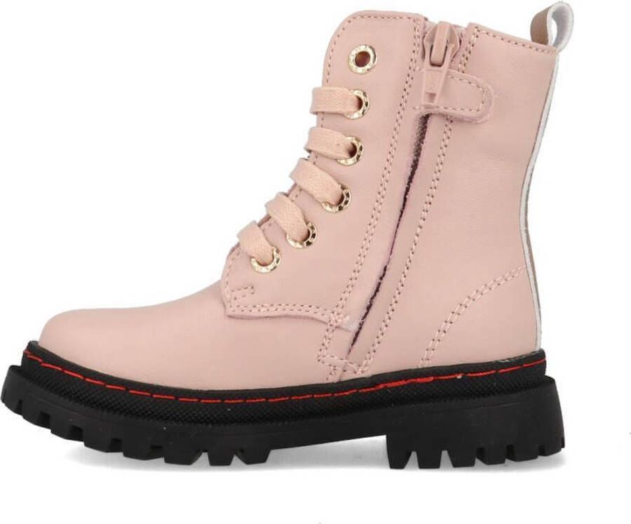 Shoesme roze bikerboot met grove zool