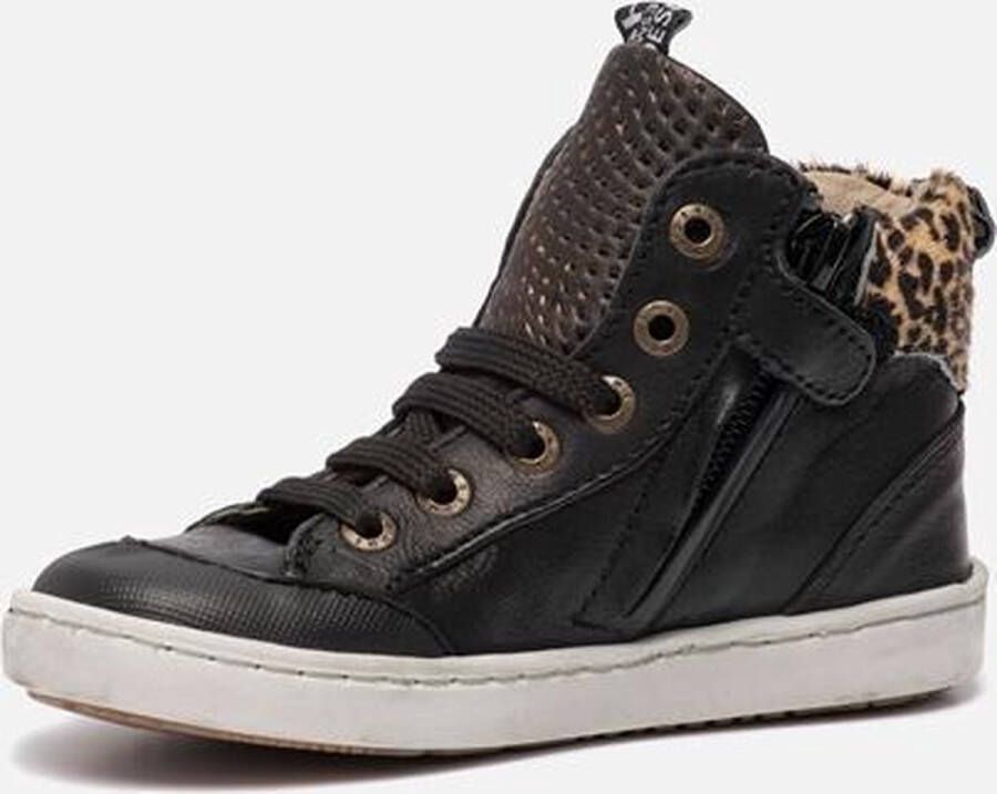 Shoesme UR21W052 A Black Gold Sneakers hoge sneakers - Foto 14