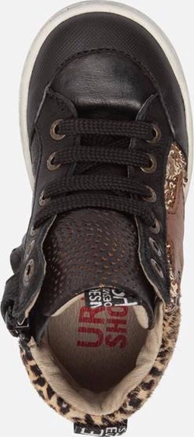 Shoesme UR21W052 A Black Gold Sneakers hoge sneakers - Foto 15