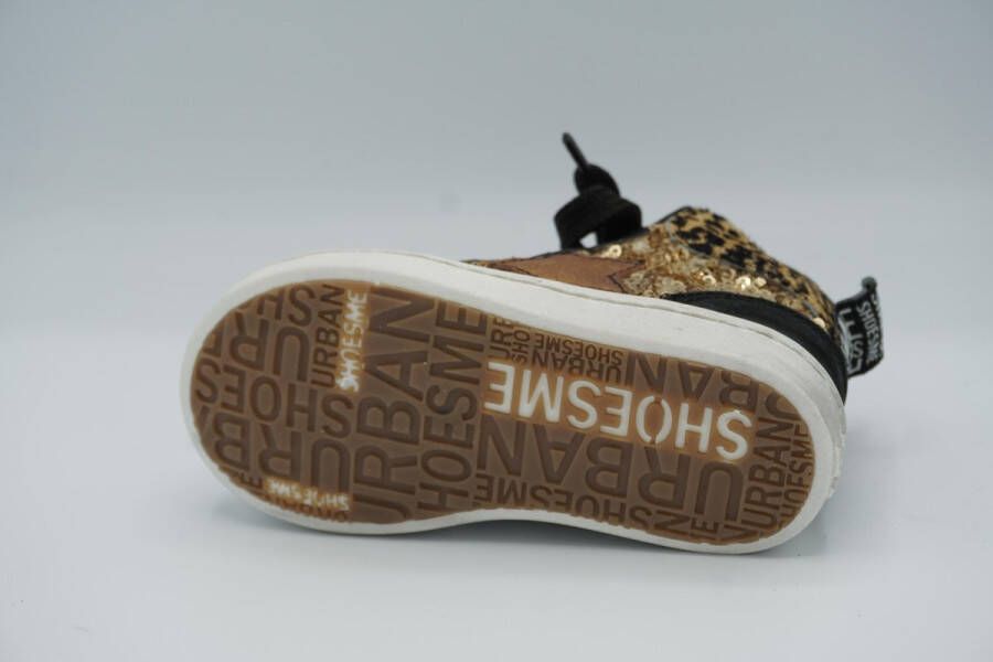 Shoesme UR21W052 A Black Gold Sneakers hoge sneakers - Foto 6