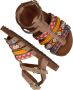 Shoesme Sandaal Meisjes Taupe multi - Thumbnail 3