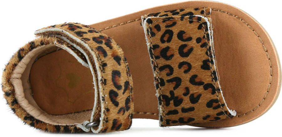 Shoesme Sandalen Meisjes Leopardo Cognac Leer