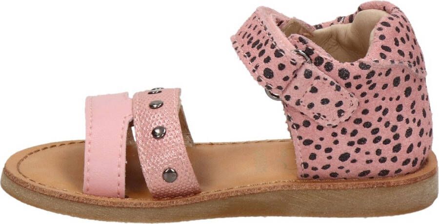 Shoesme Sandalen Meisjes Pink Black Dots Leer