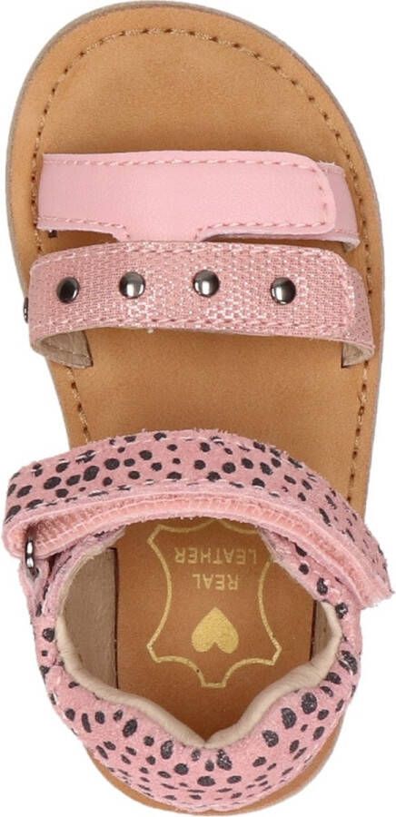 Shoesme Sandalen Meisjes Pink Black Dots Leer