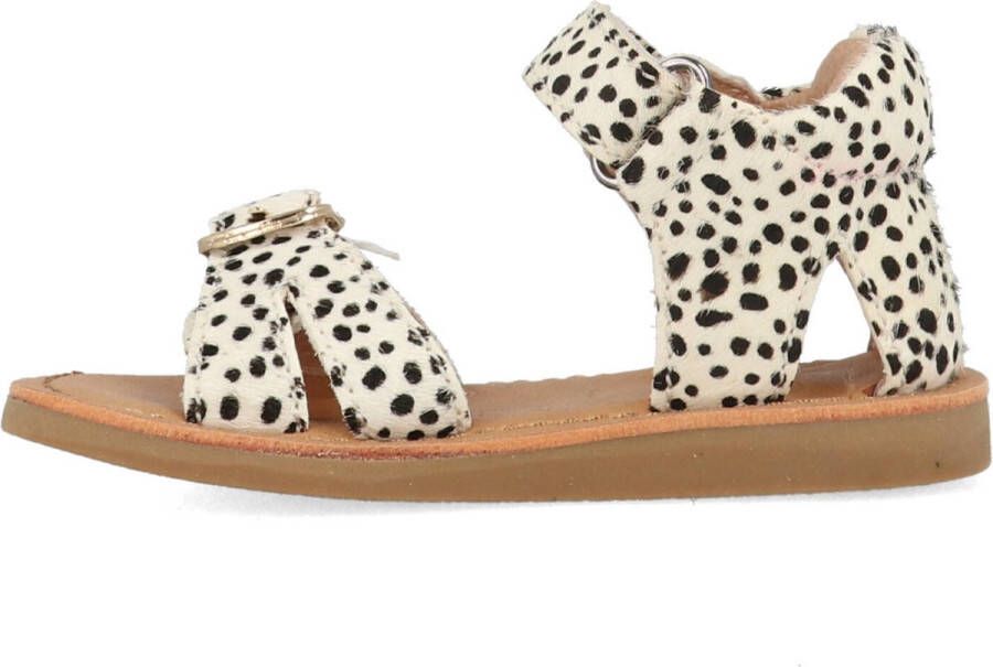 Shoesme Sandalen Meisjes White Black Dots Leer