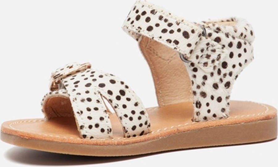 Shoesme Sandalen Meisjes White Black Dots Leer
