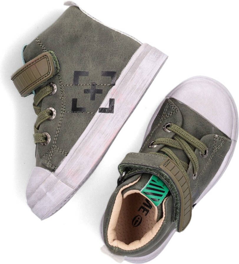 Shoesme Sneakers Jongens Army Green Leer