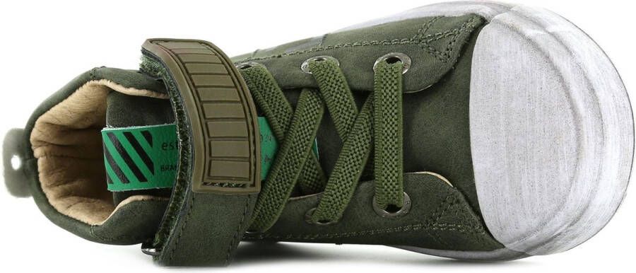 Shoesme Sneakers Jongens Army Green Leer