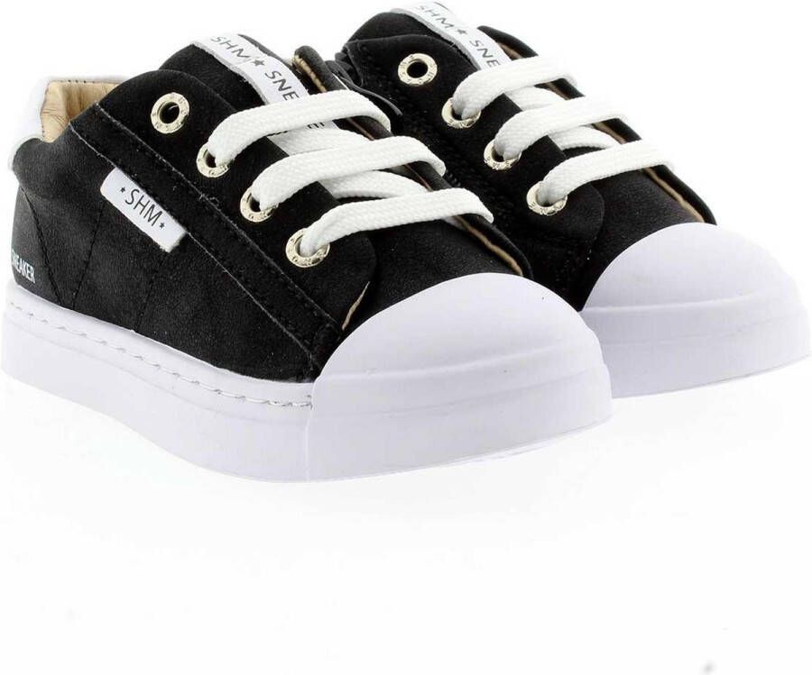 Shoesme SH21S001-J leren sneakers zwart Leer Effen 29 - Foto 5