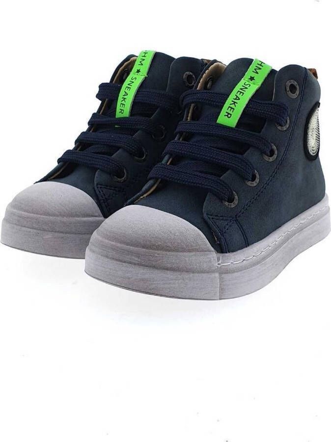 Shoesme Sneakers Jongens Blue Leer