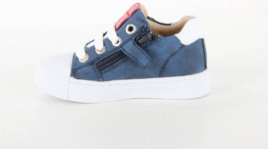 Shoesme leren sneakers donkerblauw Leer Effen 21 - Foto 11