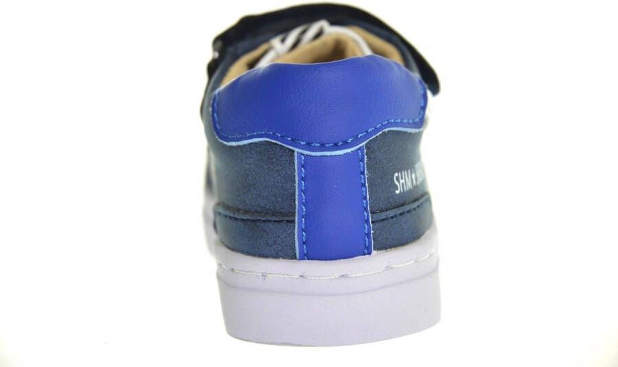 Shoesme Sneakers Jongens BLUE WHITE Leer