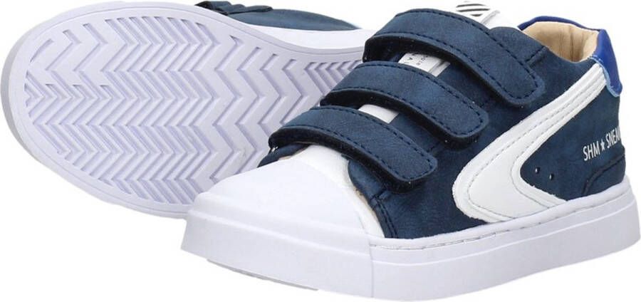 Shoesme Sneakers Jongens BLUE WHITE Leer