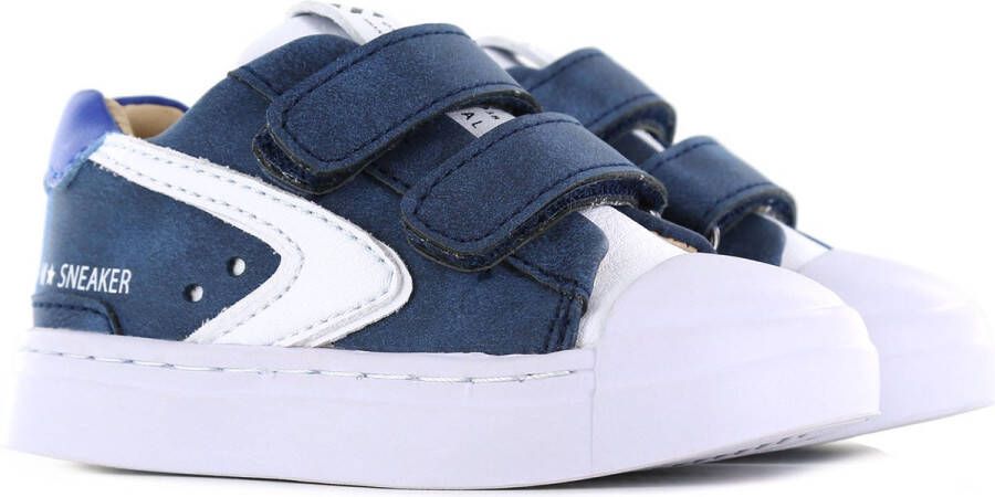 Shoesme Sneakers Jongens BLUE WHITE Leer