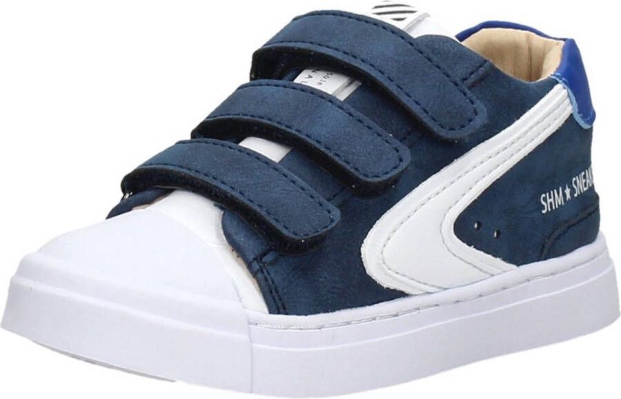 Shoesme Sneakers Jongens BLUE WHITE Leer