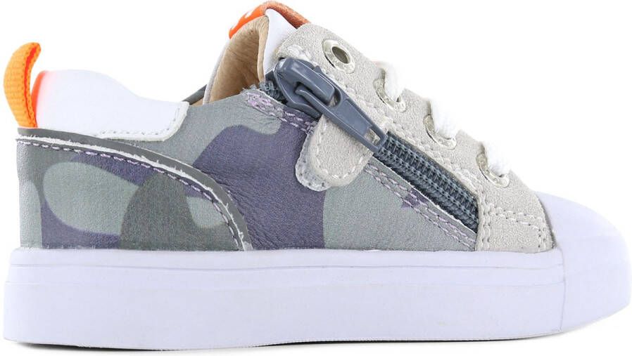 Shoesme Sneakers Jongens Camo Orange Leer