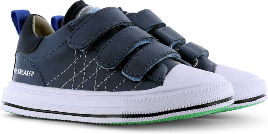 Shoesme Sneakers Jongens Dark Blue Leer