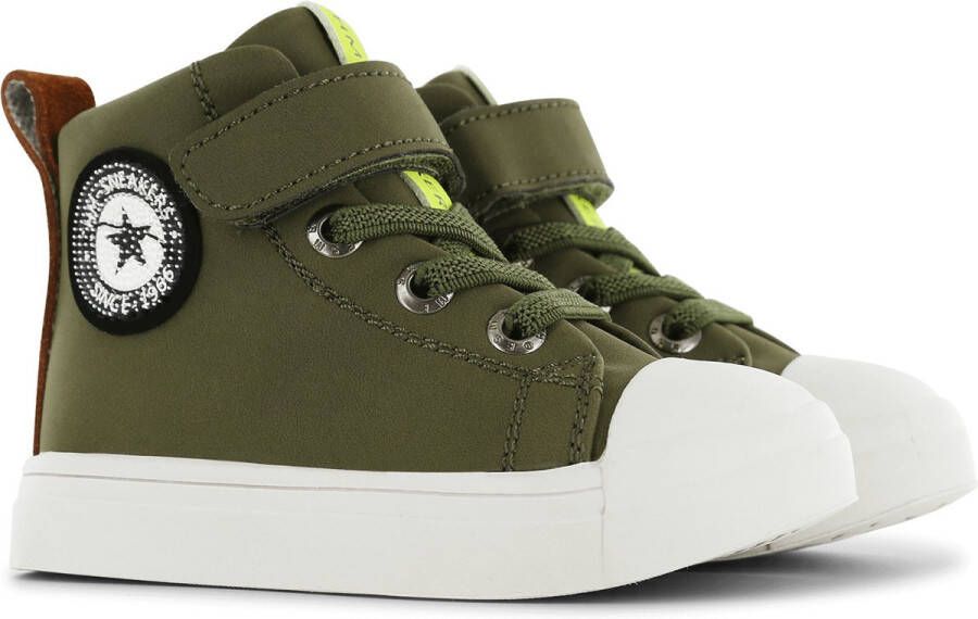 Shoesme Sneakers Jongens Green Leer