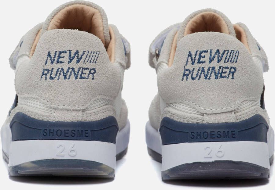 Shoesme Sneakers Jongens Grey Blue Leer