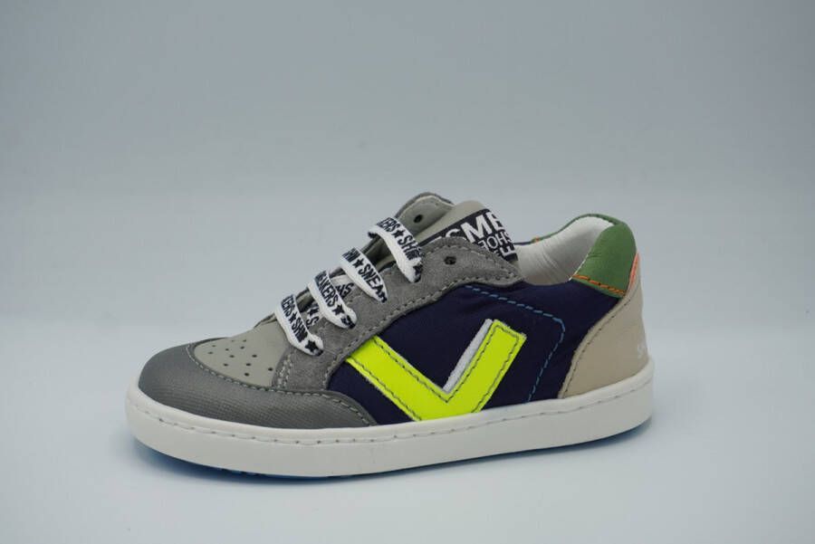 Shoesme Sneakers Jongens GREY MARINO Leer